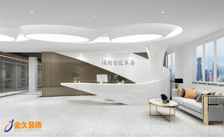 辦公室前臺裝飾用什么材料好？